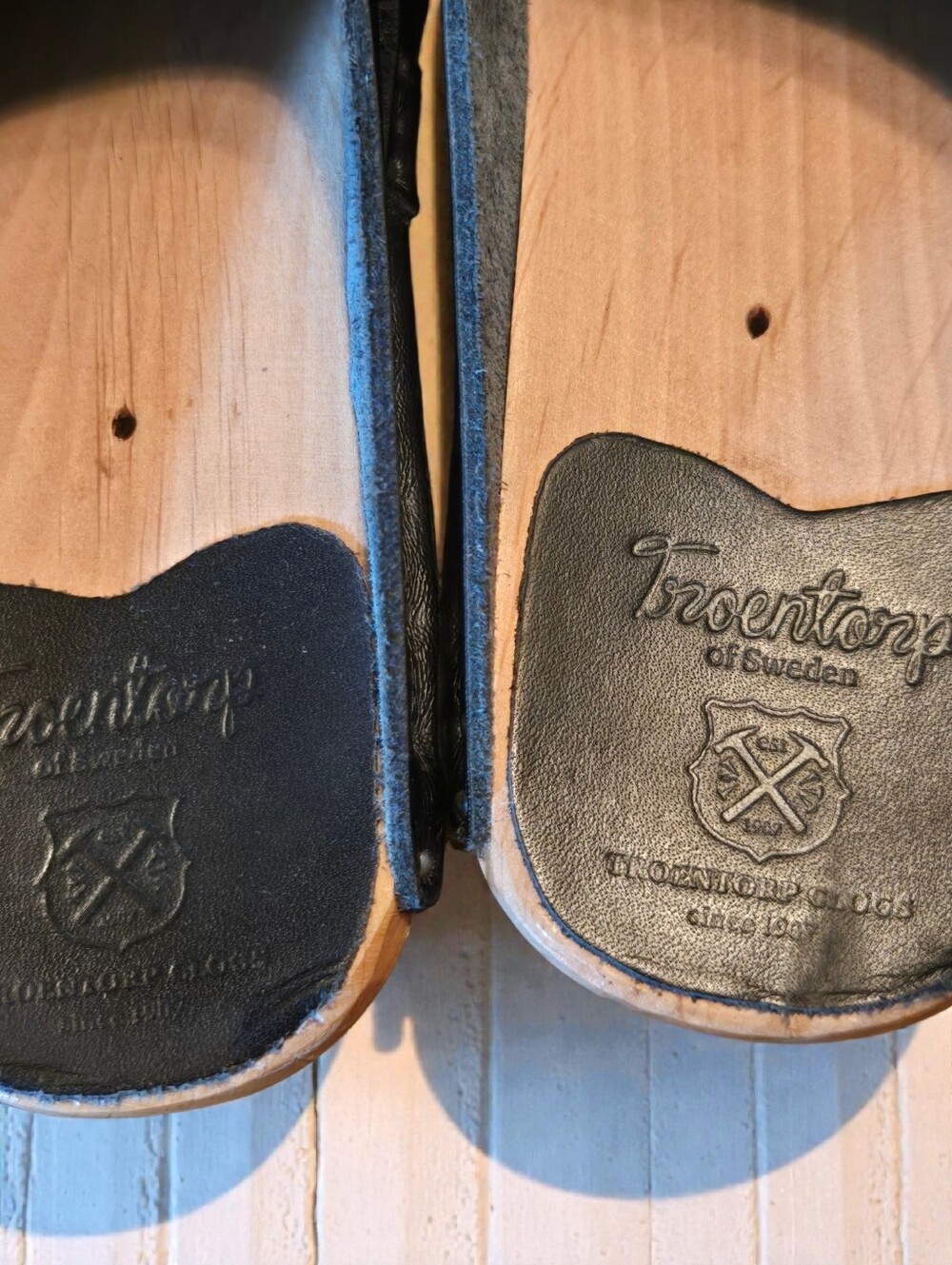 Troentorp Black Clog Size 38 / 8 Made In Sweden - Picture 4 of 15